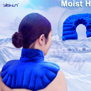 Châle chauffant pour le cou et la colonne vertébrale Yishun, bleu, utilisable au micro-ondes, taille unique, polyester, pour massage et bien-être - Product Image 2