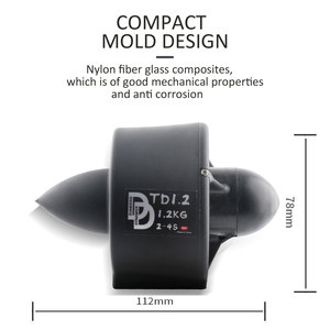 ชุดขับเคลื่อน24V แรงบิดสูงมอเตอร์500KV กันน้ำสำหรับหุ่นยนต์ใต้น้ำ/เรือดำน้ำ RC (ความลึก100เมตร) - Product Image 5