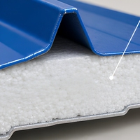 Toiture en sandwich EPS en acier galvanisé, isolation thermique et acoustique, résistance à l'eau et au feu, mur extérieur