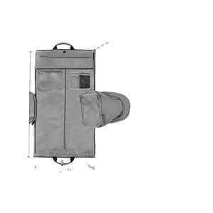 BSCI factory Convertible Garment Bag with Shoulder <b>Strap</b> Carry on Garment Duffel Bag for Men Women - 2 in 1 Hanging <b>Suitcase</b> - Product Image 2