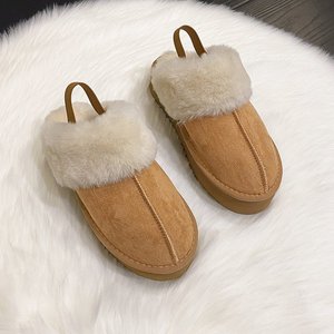 Zapatos de Invierno de Diseño en Cuero <span class=keywords><strong>2026</strong></span>, Pantuflas de Piel de Oveja para el Hogar, Zapatos de Plataforma de Lujo para Mujer, Zapatos de Mujer - Product Image 5
