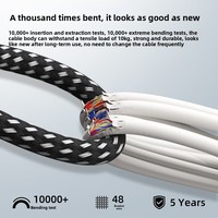 Cable de Carga Rápida PD Tipo C Trenzado Estilo Fútbol de 1M 2M 3M para iPhone 15/16/17 Pro Max
