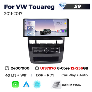 MEKEDE-<span class=keywords><strong>Autoradio</strong></span> avec écran de 12.3 pouces pour <span class=keywords><strong>Volkswagen</strong></span> Touareg 7870-256, lecteur multimédia Android, 2011 go, 12 + 2017 go - Product Image 4