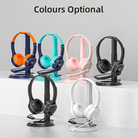 Casque sans fil antibruit avec micro casque PC stéréo avec muet et conversation 28H pour ordinateur de bureau Smartphone