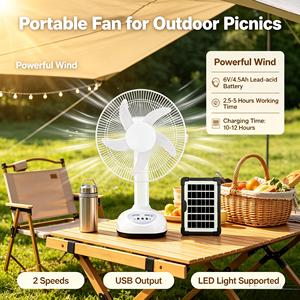 โปรโมชั่นจำกัดเวลา พัดลมโซลาร์แบบตั้งพื้นรุ่นใหม่สำหรับใช้งานกลางแจ้ง พัดลมโซลาร์ขนาดใหญ่สองตัว พัดลมลมแรงสองตัว ใช้พลังงานแสงอาทิตย์ - Product Image 1
