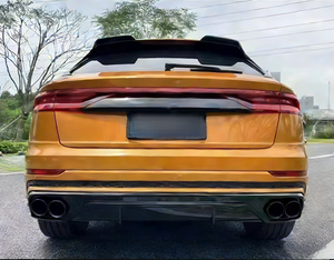 Kit carrosserie pour Audi Q8, style <span class=keywords><strong>Abt</strong></span>, fibre de carbone, lèvre avant, diffuseur arrière, spoiler supérieur, tuyau d'échappement, modification du pare-chocs - Product Image 3