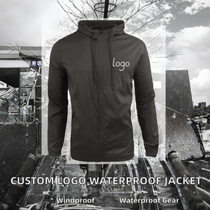 Custom Logo High Quality Unisex Zipper Waterproof Canvas Thin Casual Winter Quilted <b>Jacket</b> Plus Size Front - Product Image 2