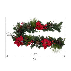 Gran Oferta personalizada decoración de Navidad para el hogar guirnalda Artificial Pvc Pe Real Touch Garland - Product Image 2