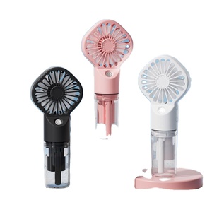 พัดลมพ่นละอองนาโนแบบพกพา 4 ระดับแรงลม พับเก็บได้ ชาร์จไฟได้ พร้อมถังน้ำใส - Product Image 1