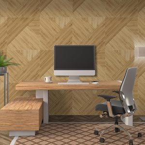 Woodgrain thu hoạch chéo âm thanh tấm-trang trí âm thanh hấp thụ tường nghệ thuật gạch cho nhà Studio văn phòng - Product Image 2