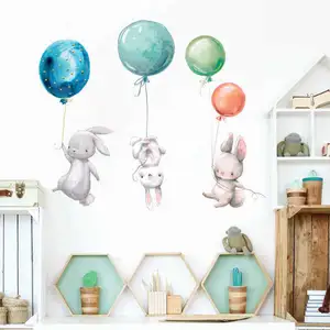 Pegatinas de pared impermeables de PVC con impresión personalizada para niños, sala de estar, dormitorio, pegatina extraíble para el hogar, pegatina para pared