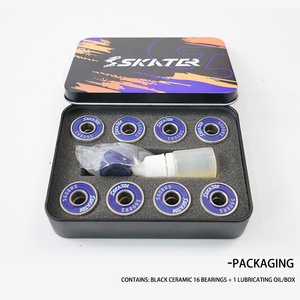 Caja de <span class=keywords><strong>Rodamientos</strong></span> Profesional de Cerámica Negra y Morada Tipo S608 Modelo SK24150021 para <span class=keywords><strong>Patines</strong></span> de Velocidad y Patinaje Urbano - Product Image 2