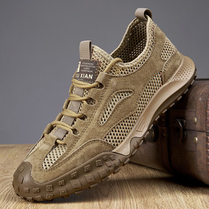 Chaussures décontractées pour hommes, grandes tailles, style rétro, respirantes, à mailles ajourées, pour la randonnée et le sport - Product Image 6