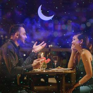 Dropshipping Sternenhimmel und Sterne WLAN Himmelprojektor Baby Stern Mond LED Smart Nachtlicht Projektor - Product Image 5