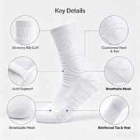 Chaussettes de sport en tricot élastique OEM ODM avec soutien de la voûte plantaire, respirantes, pour la course à pied, pour hommes et femmes, logo personnalisé