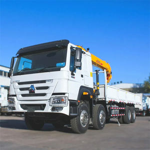 รถบรรทุก SINOTRUK HOWO 8x4 พร้อมเครน 10 ตัน เกียร์ดีเซล ยูโร 2 รถยกหนัก สำหรับกู้ภัยฉุกเฉินข้างทาง - Product Image 2