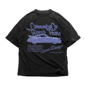 Community Of Talented People Car Graphic Tee Oversized Unisex Streetwear Vintage Aesthetic - Product Image 2
