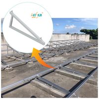 Support de montage solaire Art Sign, système de structure triangulaire réglable, profil OEM pour toit plat, vente en gros usine