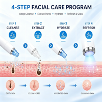 6-in-1 Funktionen Hydro-Sauerstoff Mikroblasen Korea Hydro Beauty Gesichts-Dermabrasion Porenreinigung Entfernung von Mitessern Hautbefeuchtung