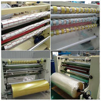 Machine de découpe et de rembobinage de rouleaux géants de ruban adhésif BOPP