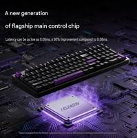 X98 Wireless Wired BT Tri-Mode Dual-8K Mechanical Keyboard (Gaming & Office) for Gaming and Esports