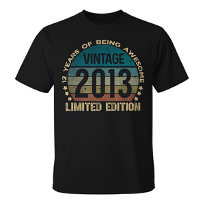 T-shirt vintage per il 12° compleanno in edizione limitata del 2013 - Product Image 2