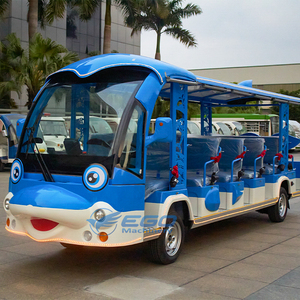 Autobús Eléctrico de 17 Asientos para Parques de Atracciones, Autobús con Forma de Delfín con Tira de Luces - Product Image 1
