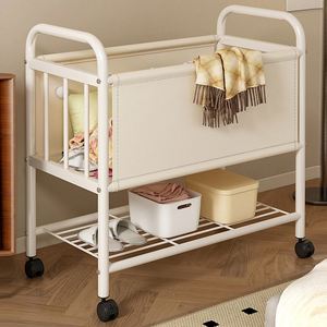 Panier à linge sale portable et léger à double couche, panier à linge sale <span class=keywords><strong>Songmics</strong></span> avec roulettes - Product Image 5