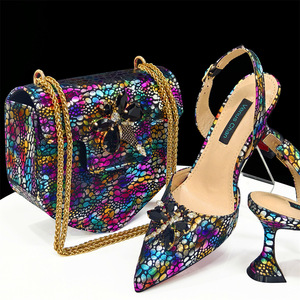 Fall women's pointed-toe platform pumps - single shoulder <b>bag</b> shoe and <b>bag</b> set combination - Product Image 1