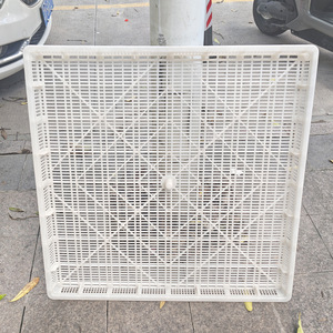 Tamis de séchage en plastique 900x900x60mm, plateau de décantation carré blanc pour le séchage du riz, usage commercial - Product Image 5