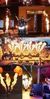 Machine professionnelle audio-vidéo d'éclairage et d'effets de flamme pour scène, intérieur/extérieur, lance-flammes DJ DMX professionnel audio-vidéo