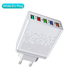 Bán buôn 5V 3A đa cổng sạc 5USB sạc đầu <span class=keywords><strong>5</strong></span>-Port chúng tôi EU Power Adapter cho <span class=keywords><strong>iPhone</strong></span> Samsung QC3.0 điện thoại sạc cắm - Product Image 4