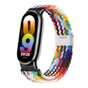 Bracelet en nylon tressé avec boucle, bracelet en nylon tressé arc-en-ciel, adapté à Xiaomi Mi Band 9 - Product Image 4
