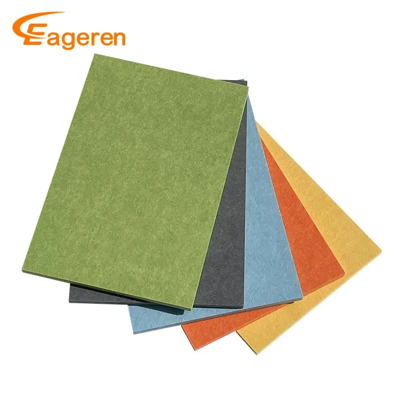 100% Recycled polyester fiber materials sound absorbing PET acoustic dividers wall partition