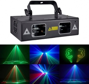 הנחה Rgb צבע מלא לייזר המפלגה שלב אור מוסיקה סאונד הופעל שליטת Dmx Dj לייזר אורות למכירה דיסקו שלב אור Dmx - Product Image 2