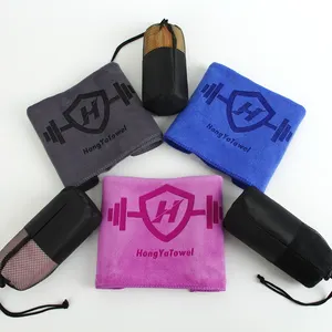2024 Hot Sale Custom Printed laser logo sport towel 35*75cm gym fitness yoga towel super microfiber towel