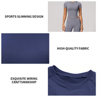 Set Pilates Gaya Barat Terbaru, Model Halter Neck, Seamless, Cepat Kering, Kontrol Perut, Pas Badan, Langsung dari Pabrik Grosir
