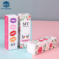 Emballage personnalisé boîte de beauté maquillage crème corps huile essentielle ensemble de soin de la peau couverture rigide tactile carton rouge à lèvres brillant à lèvres boîte rigide