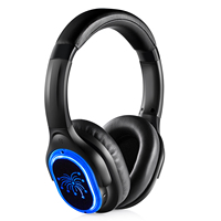 Casque sans fil silencieux pour discothèque, DJ, avec LED, portée effective de 500 m, 2 ou 3 canaux, RF998B