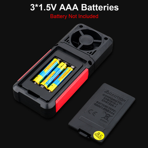 Anemómetro Digital GVDA GD155, Medidor de Velocidad del Viento Portátil con Pantalla LCD Retroiluminada, Medidor de Temperatura y Humedad - Product Image 6