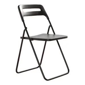北欧简约折叠椅家用休闲靠背椅餐展租赁塑料训练椅