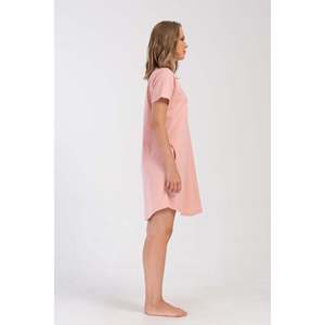 Elegante Vestido Túnica de Manga Corta con Cuello Redondo para Mujer, Bolsillo Ovalado, Talla Grande, Largo hasta la Rodilla, Diseño Sólido para el Día o la Noche, Disponible en Talla XS - Product Image 2