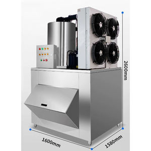 Machine à glaçons en flocons à refroidissement par air <span class=keywords><strong>de</strong></span> type industriel 3000 kg 3t à connexion rapide pour <span class=keywords><strong>restaurant</strong></span> - Product Image 3