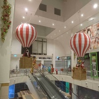 2022 nouveau design centre commercial plafond suspendu ballon à air chaud décoration commerciale de noël