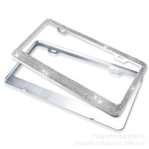 Convient à tous les modèles <span class=keywords><strong>de</strong></span> voitures Porte-plaque <span class=keywords><strong>d</strong></span>'<span class=keywords><strong>immatriculation</strong></span> <span class=keywords><strong>de</strong></span> voiture en diamant Luxe haut <span class=keywords><strong>de</strong></span> gamme - Product Image 5