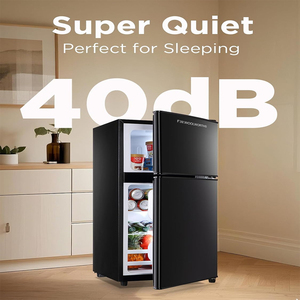 F.W.WOOLWORTHS FLS-80-BLACK Electrodoméstico, Refrigerador con Congelador Superior de 80L 3.5 CU.FT, Dos Puertas - Product Image 2