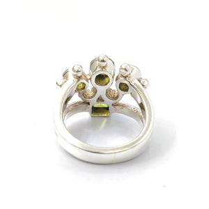 Bague en argent sterling 925 avec pierre précieuse péridot, magnifique bijou en argent, prix imbattable, bague ajustable, collection artisanale - Product Image 3