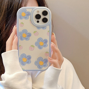 Uslion — coque de téléphone à fleurs occidentale, étui esthétique pour <span class=keywords><strong>iphone</strong></span> 13 Pro, mini 12, 11, xr, xs max, 7, 8 plus - Product Image 1