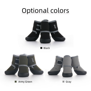 4 in un Set impermeabile antiscivolo all'aperto comodi <span class=keywords><strong>stivali</strong></span> da pioggia in Silicone per animali domestici scarpe lunghe scarpe per cani per animali domestici - Product Image 5