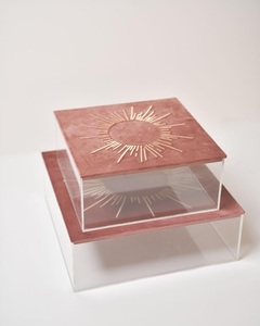 Caja de Regalo Personalizada para Dulces de Boda, Nueces, Pasteles, con Bordado de Sol en Terciopelo, para Barras de Chocolate, Dátiles y Galletas, para Invitados - Product Image 3
